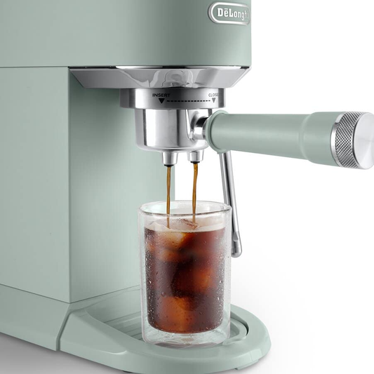 Delonghi EC890.GR Dedica Duo with Advanced Milk Steam Wand Manual Espresso Machine Green