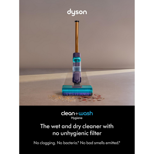 Dyson Clean+Wash Cordless Hygiene Hard Floor Cleaner 45 Minutes Run Time Gold Blue CLEANWASHHYG