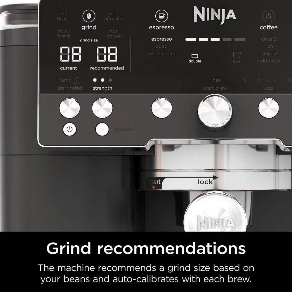 Ninja ES601UKBK Luxe Cafe Premier Espresso Coffee Machine - Black