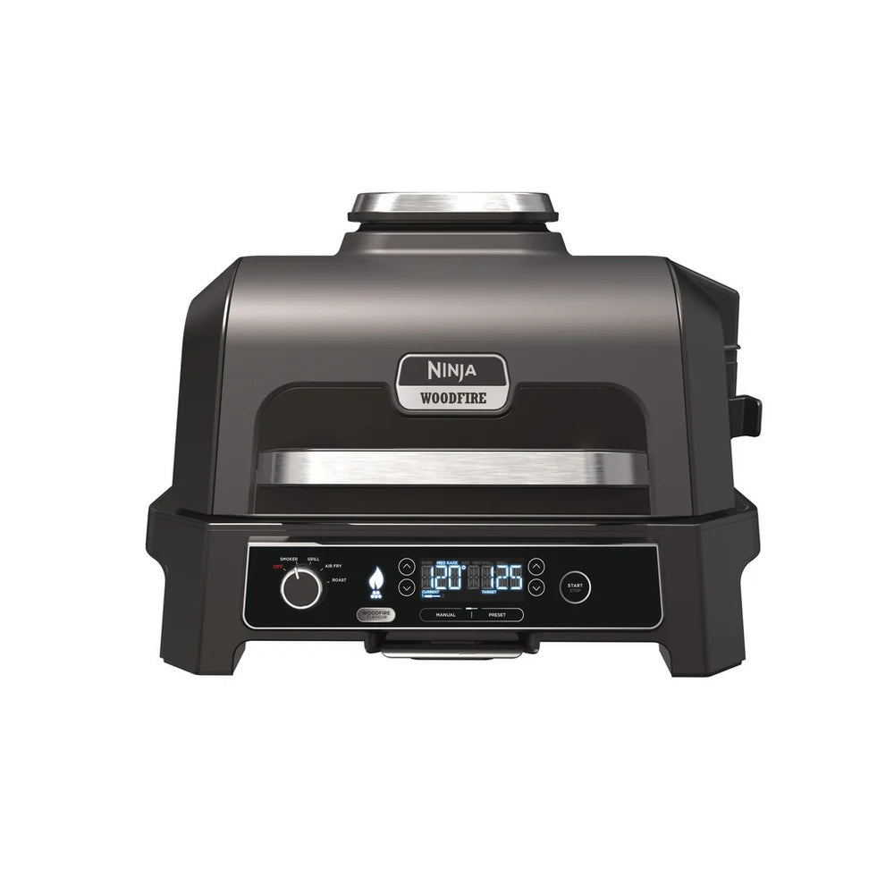 Ninja OG850UK Woodfire Pro XL Electric BBQ Grill & Smoker with Cover and Woodfire Pellets OG850UKCOVKIT