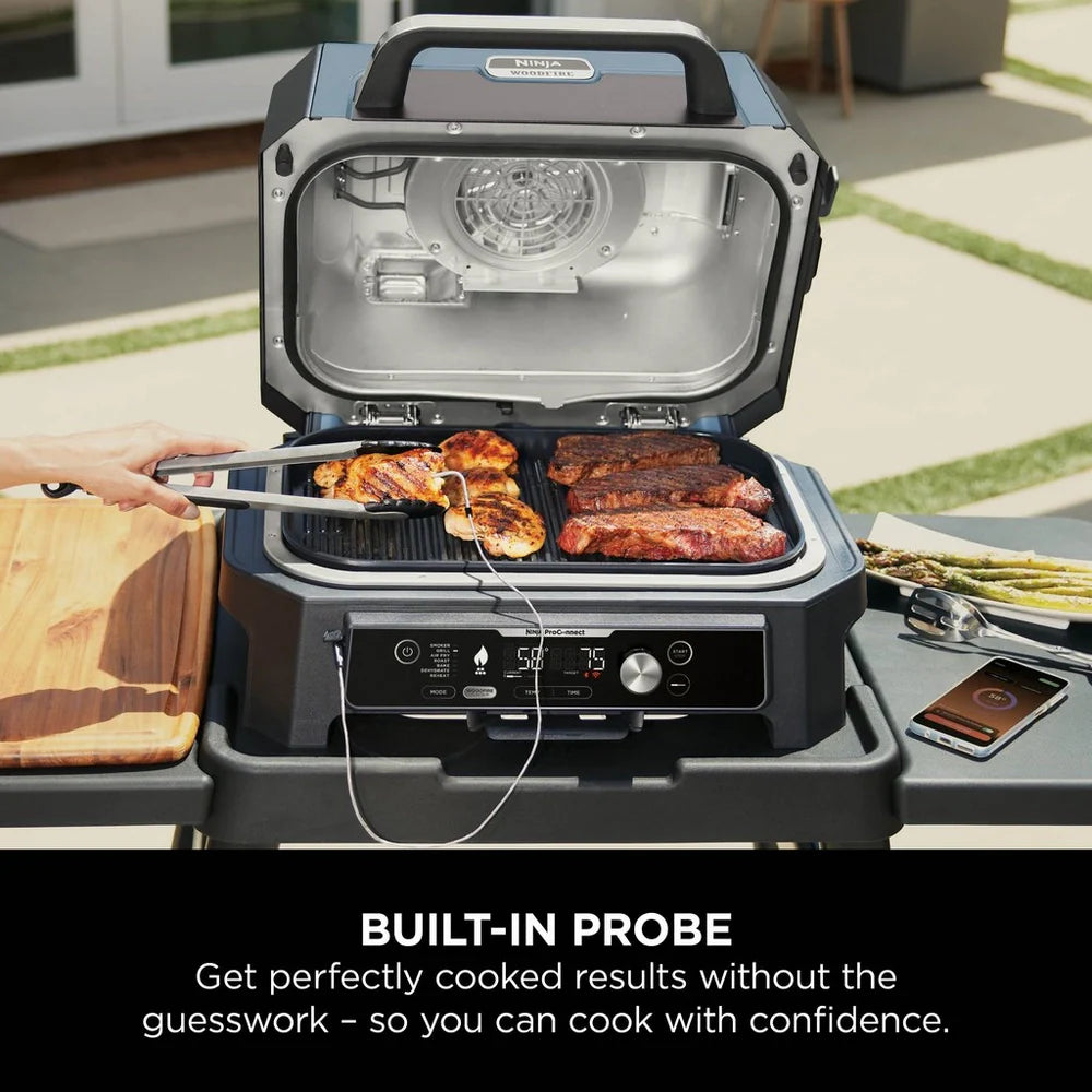 Ninja Woodfire Pro Connect XL Electric BBQ Grill and Smoker OG901UK - Clearance
