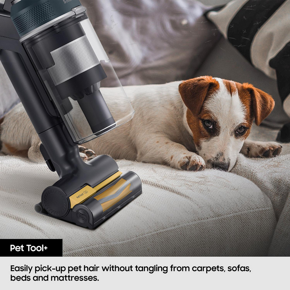Samsung Jet 85 VS20C8522TNEU Cordless Vacuum Cleaner with Pet Tool+ 60 Minutes Run Time Woody Green