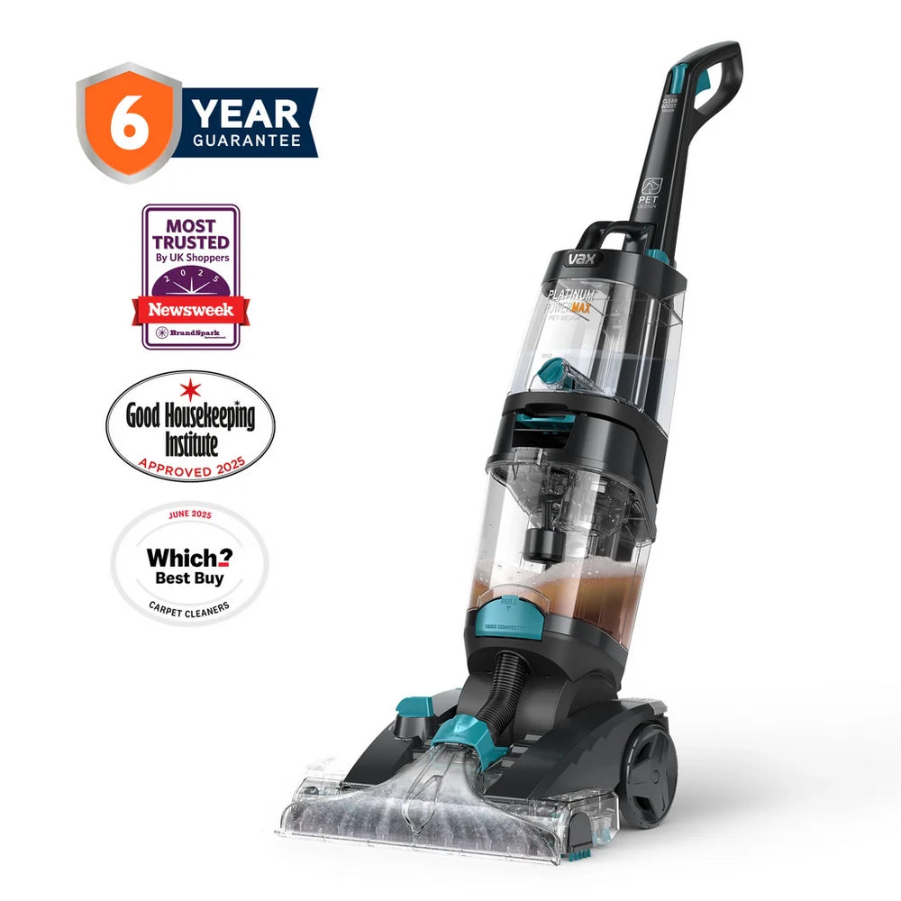 Vax Platinum Power Max Pet Design CDCW-PMXP Carpet Cleaner - Black and Teal