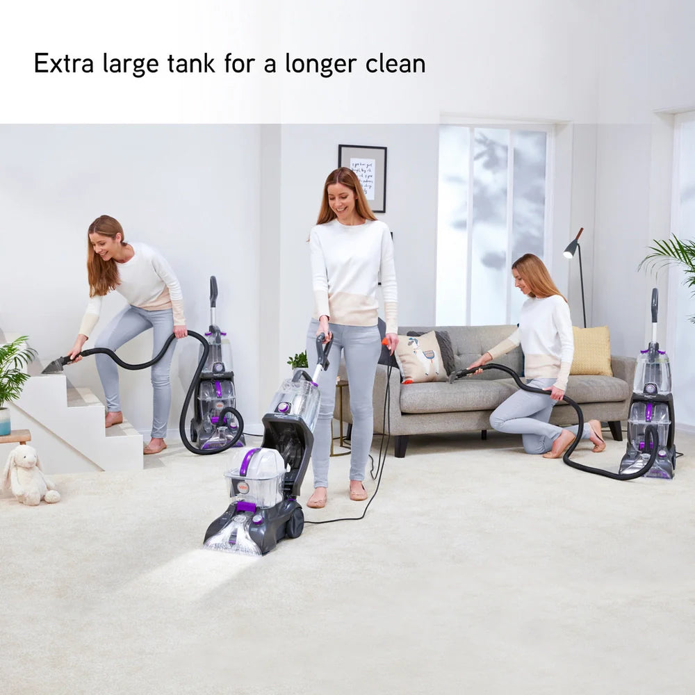 VAX Rapid Power Refresh CDCW-RPXR Upright Carpet Cleaner - Purple and Graphite